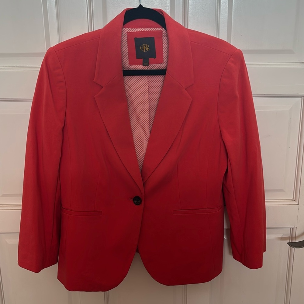 Deep orange blazer